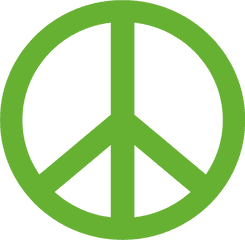 Download Green Peace Logo Best - Simple Peace Symbol Tattoo Png