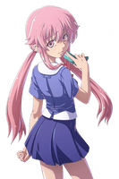 Gasai Anime Female Yuno HD Image Free - Free PNG