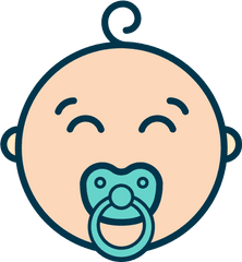 Baby Pacifier Free Icon Of Babies - Imagenes De Iconos De Bebes Png