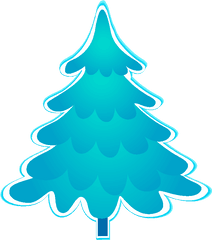 Blue Christmas Tree Clipart Images - Aqua Free Christmas Tree With Clear Transparent Background Png