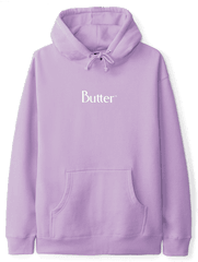 Butter Goods Classic Logo Pullover Hoody - Lavender Butter Goods Beautiful Music Hoodie Png