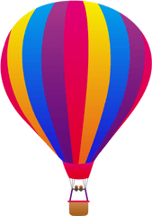 Air Balloon Transparent Background - Hot Air Balloon Drawing Png