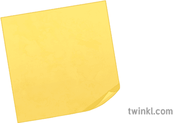 Post It Note Illustration - Twinkl Construction Paper Png