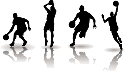 Basketball Football Clip Art - Youth Basketball Silhouette Png