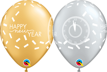 Gold New Year Confetti Countdown - Balloons Png