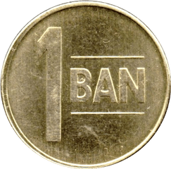 Romania 1 Ban 2005 Transparent - Coin Png