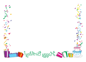 Frame Birthday Happy Free Download PNG HD