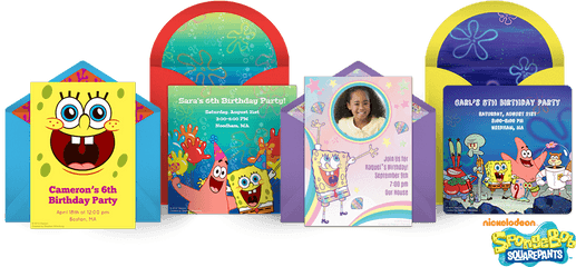 Free Spongebob Invitations Squarepants Online - Spongebob Birthday Invitation Template Free Png