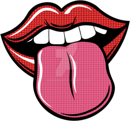 Lips Transparent Pop Art Picture - Pop Art Lips Png