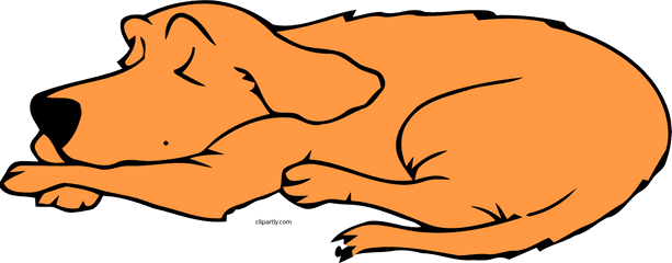 Dog Sleeping Peru Color Clipart Png - Transparent Sleeping Dog Clipart