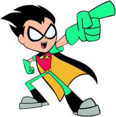 Teen Titans Go Robin Pointing Png Image - Robin Teen Titans Go