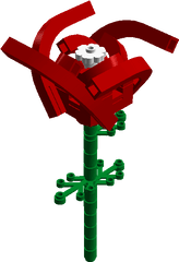 Sweet Heart Rose - Lego Rose Instructions Clipart Full Clip Art Png