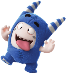 Oddbods Pogo Sticks Out Tongue Png Image - Pogo Oddbods