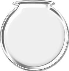 Glass Bowl Transparent Png Clipart - Glass Fish Bowl Png