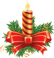 Christmas Candle Png Image