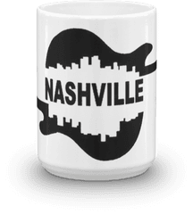 Download Hd Nashville Guitar Logo Mug - Clip Art Png