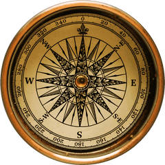 Vintage Compass Transparent Png - Transparent Old Compass