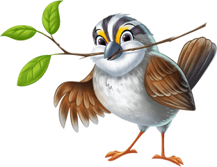 Time Lab Vbs Animals Png Image With - Sparrow Bird Cartoon Png