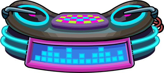 Club Penguin Dj Png Transparent - Cartoon Dj Booth Transparent