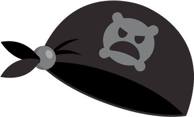 Dark Mode Pirate Bandana - Box Critters Wiki Dot Png