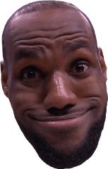 Lebron James Head Transparent Png - Lebron Funny Face Png