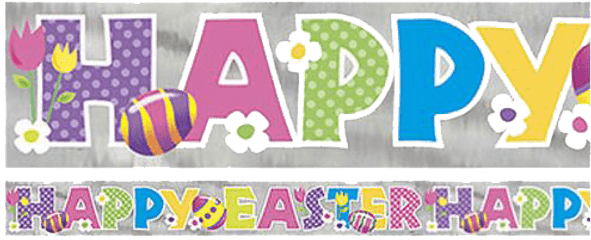 Easter Banner Png Transparent Background - Party Supply