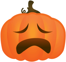 Crying Halloween Pumpkin Ad Sponsored - Laughing Pumpkin Png