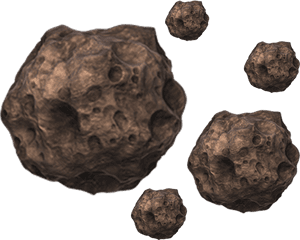 Asteroid Sprite 8 Bit - Asteroids Png Transparent
