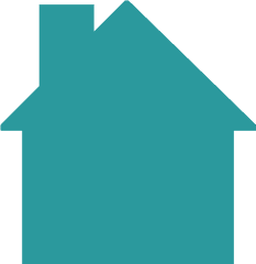 House Logo Teal Clip Art - House Home Clip Art Teal Png