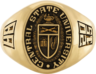 Wayne State University Menu0027s Large Signet Ring - Solid Png