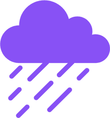 Rainy Cloud Emoji Png Clipart - Raining Cloud Emoji