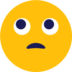 Emoji Think Thinking Icon - Unhappy Icon Png