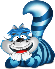 Cartoon Png Transparent Images - Blue Cat Cartoon Png