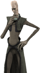 San Hill - Tall Gray Star Wars Alien Png