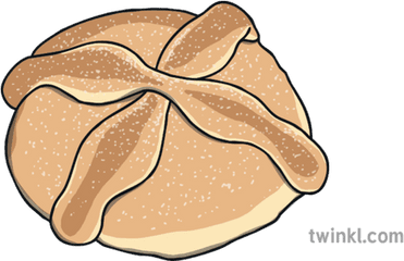 Pan De Muertos Bread - Day Of The Dead Bread Clipart Png