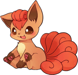 Pokemon Vulpix Fire Fox - Vulpix Fan Art Png