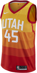 City Edition Swingman Jersey - Mensappareljerseys Utah Jazz Mitchell Donovan City Edition Orange Nike Maillot Nba Utah City Png