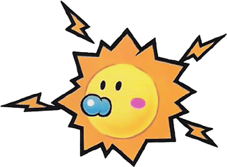 Watt - Paper Mario Baby Sun Png