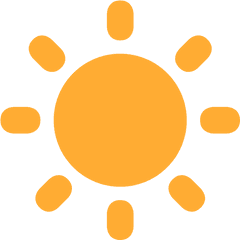 Sun Emoji - Sun Twemoji Png