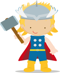 Avengers Caricatura Superheroes - Thor Baby Png