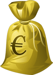 Money Bag Icon Png - Money Bag Euro