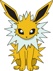 Jolteon Png Transparent Image - Jolteon Sitting Down