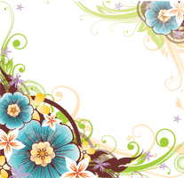 Vector Corner Flower Free Clipart HQ - Free PNG