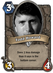 Todd Howard Hearthstone Card - Skyrim Todd Howard Meme Png