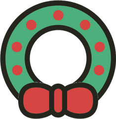 Wreath Christmas Holidays Icon - Dot Png