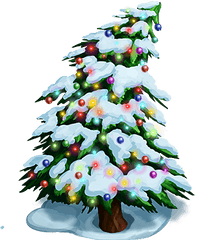 Christmas Tree Snow Png Image - Snow Christmas Tree Png