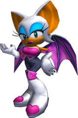 Rouge The Bat Sonic Hedgehog Series - Rouge The Bat Sa2 Model Png