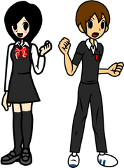 Download Double Date Couple - Rhythm Heaven Fever Boy Png Rhythm Heaven Double Date