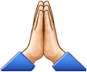 Undefined Source - Prayer Emoji Transparent Cartoon Jingfm Bless Emoji Png