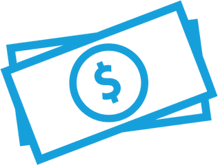 Transparent Money Icon Png - Transparent Background Money Icon Blue Png